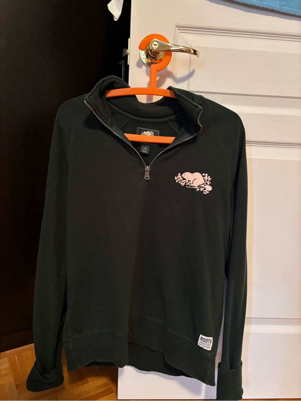 Roots Half-Zip Pullover with Logo